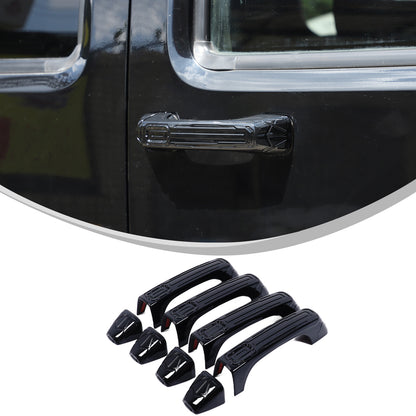 Mecha Glossy Piano Black Exterior Door Handle Cover for Hummer H3 2005-09 2
