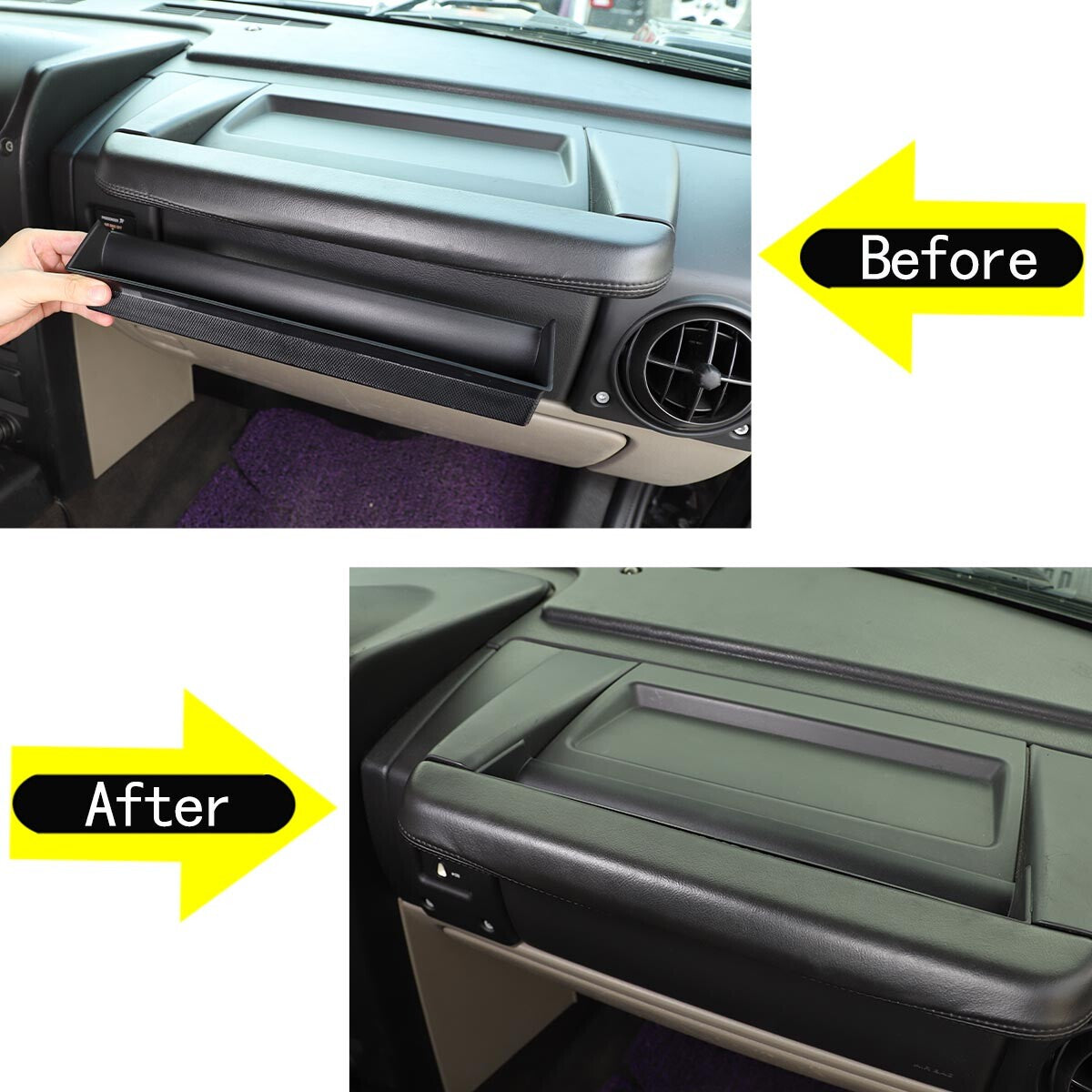Dash Center Console Storage Box Tray Side Organizer Set For Hummer H2 2003-07 US 16