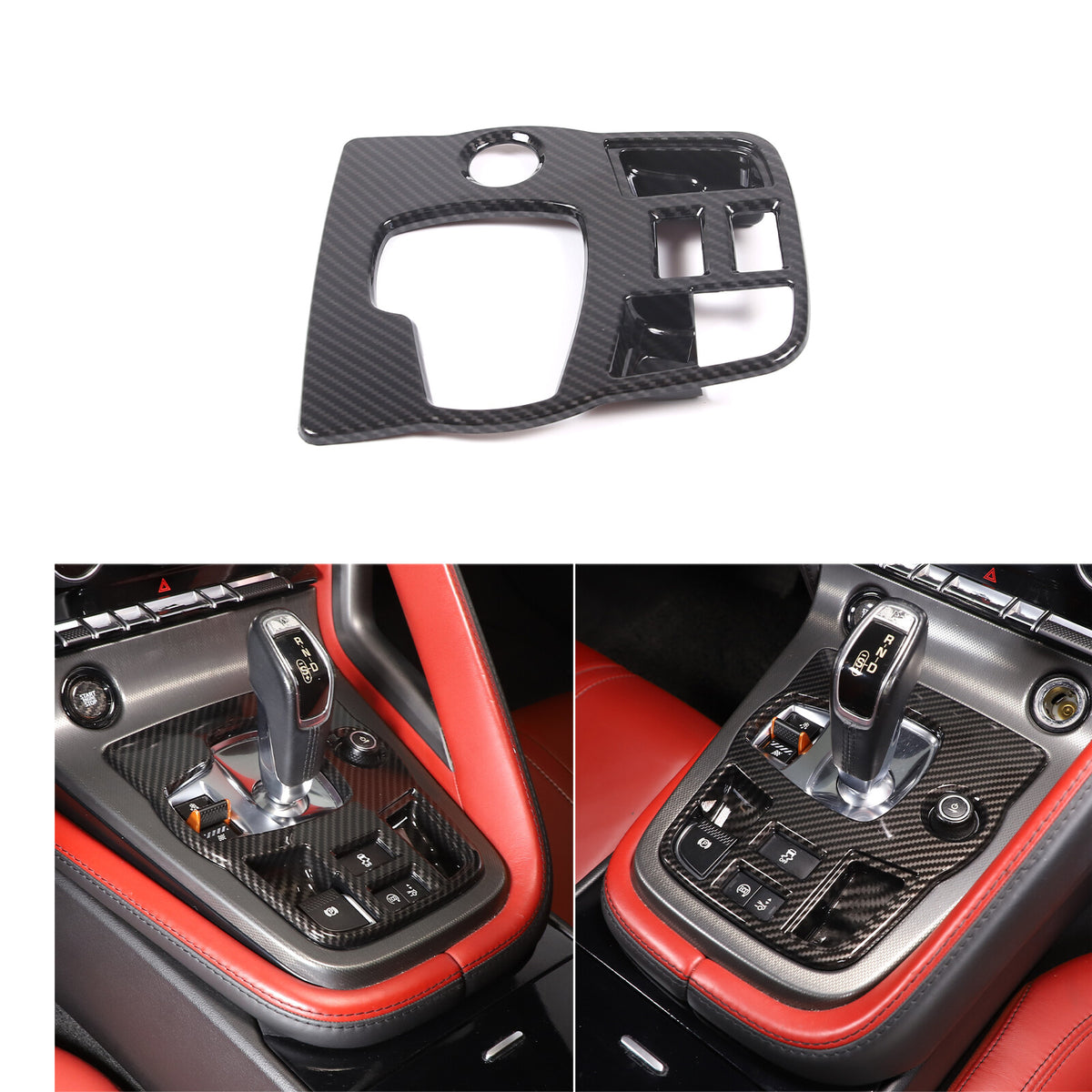 ABS Carbon Fiber Interior Full Set Cover Trim Kit For Jaguar F-type X152 2013-25 - Styles 11-15 17