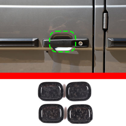 Forged Carbon Fiber Exterior Door Bowl Cover Trim For Mercedes G Class 2004-2018 12