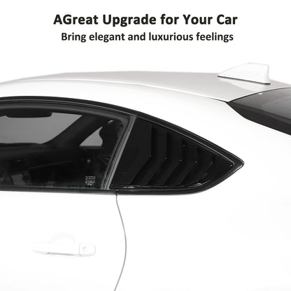 Black Rear Window Louvers Shutters Cover Trim For Toyotaa 86/Subaru BRZ 2022 9