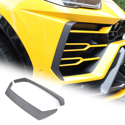 Matte Real Carbon Fiber Front Bumper Cover Trim for LAMBORGHINI URUS 2018-2023 2