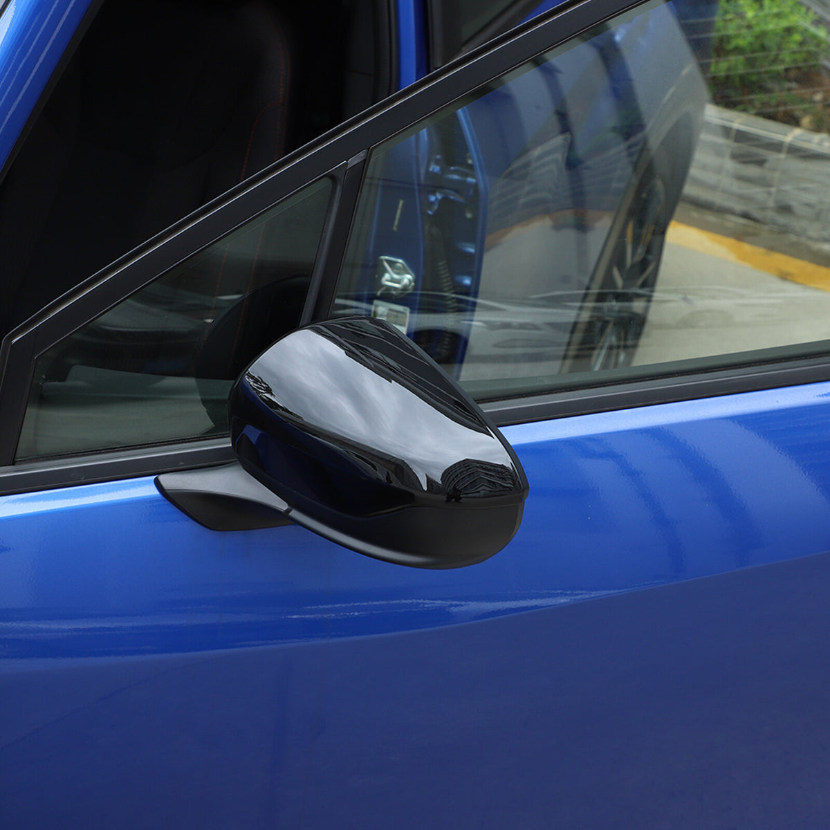 Glossy Piano Black Exterior Door Handle Window Louver Trim For Subaru WRX 22-25 12
