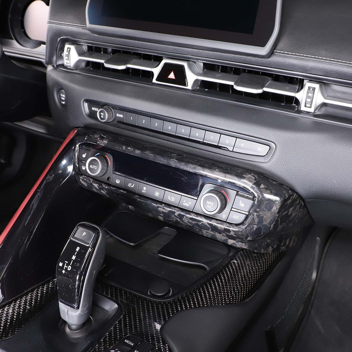 Forged Carbon Center Console Panel Trim Cover For Toyota SUPRA MK5 A90 2019-2024 6