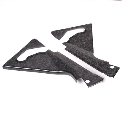 Forged Carbon fiber Front Hood Lift Support Corner Cover Trim For Corvette C8 19