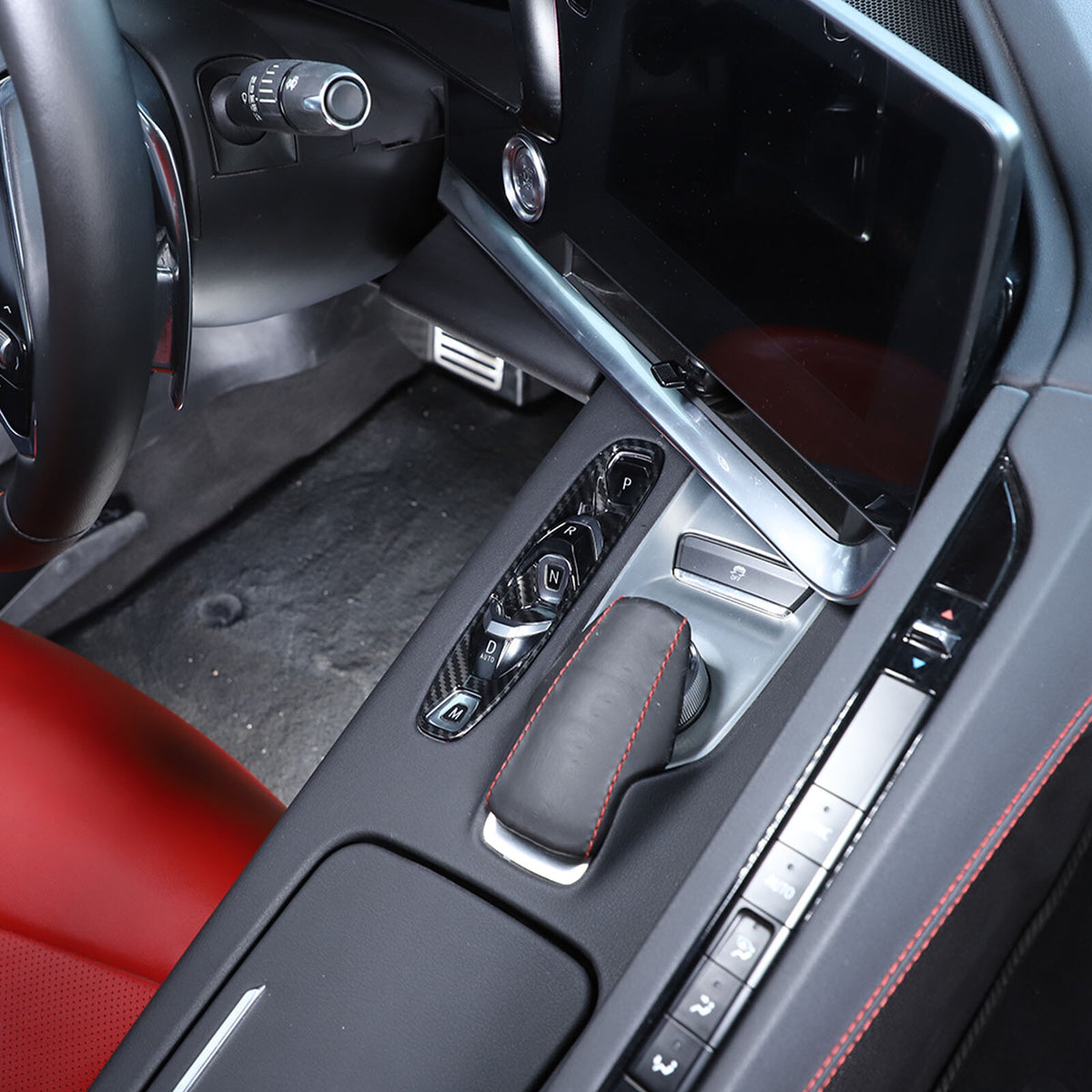 Carbon Fiber ABS Interior Full Decor Cover Trim Kit For Corvette C8 2020-2025 - Styles 46-50 52