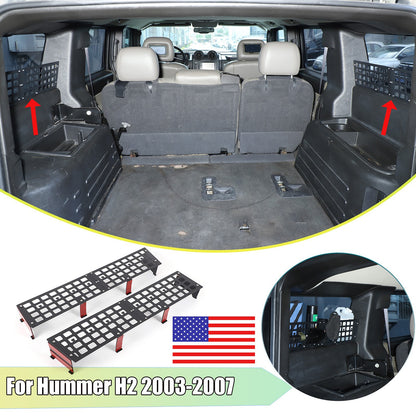 Carbon Steel Aluminum Rear Side Window Molle Panel For Hummer H2 2003-07 US 1
