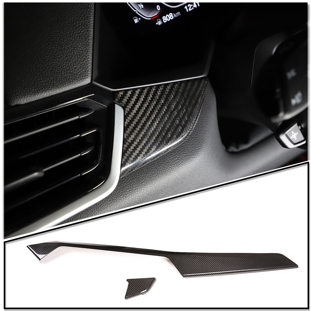 Real Carbon Fiber Interior Dashboard Panel Cover Trim For BMW X5 2019-2023 US 19