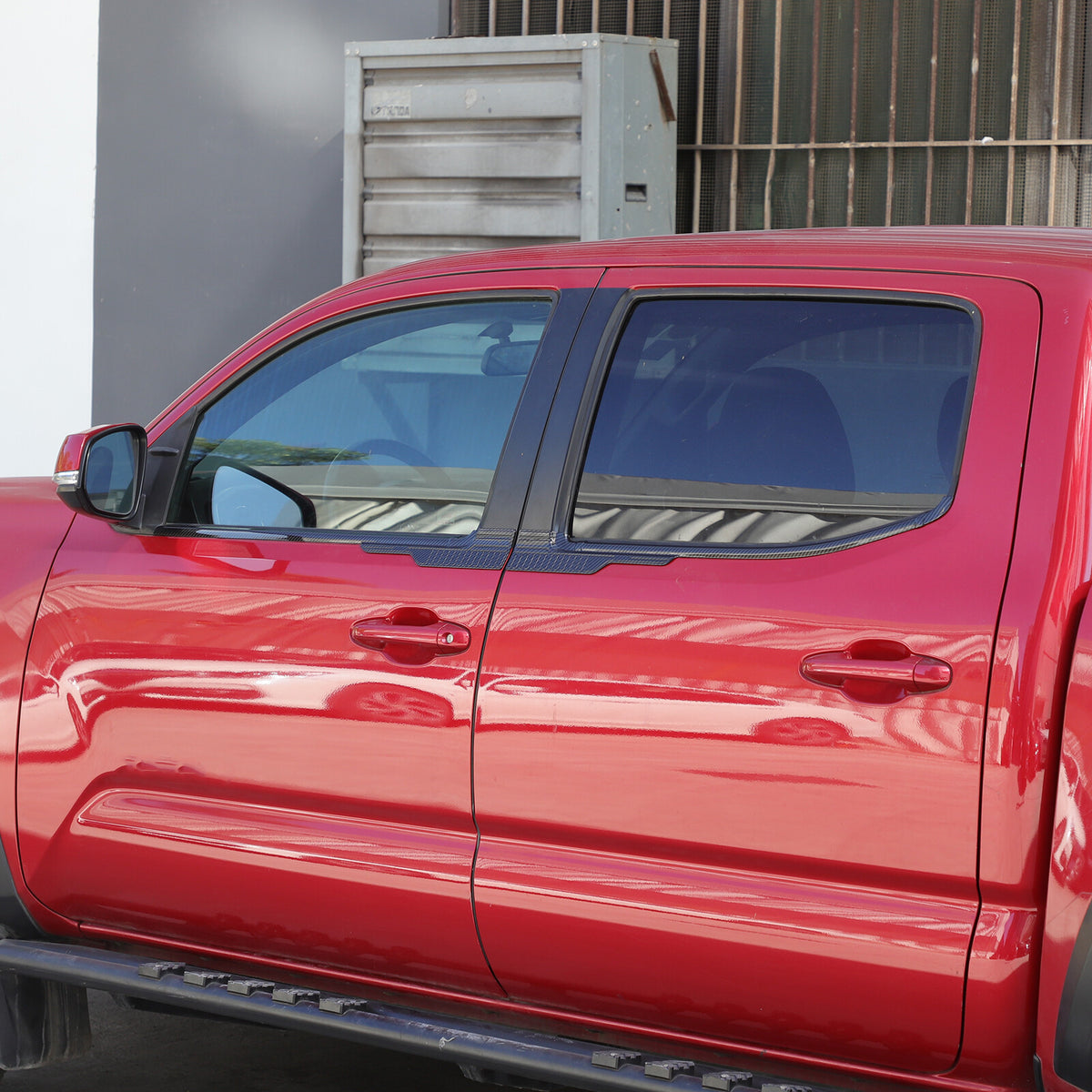 ABS Carbon Exterior Window Bottom Sill Trim Strip For Toyota Tacoma 2015-2022 US 10