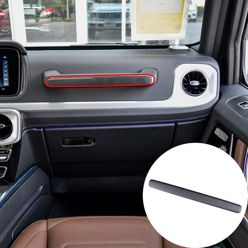 Matte Carbon Fiber Glove Box Handle Cover Trim For Benz G-Class W463 2019+ 1