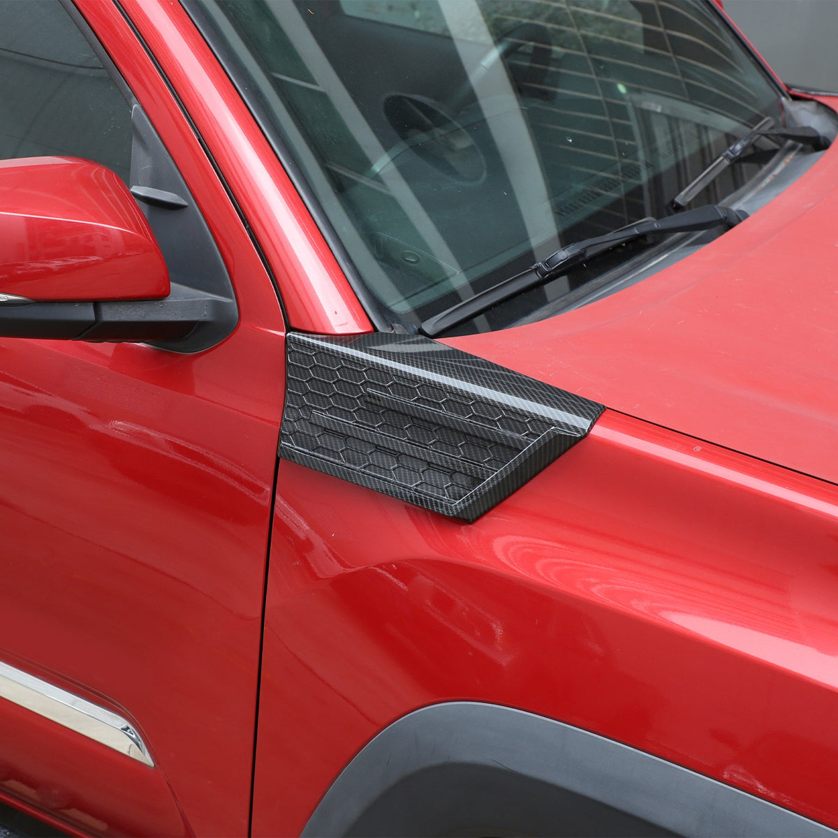 Carbon Fiber ABS Side Fender Upper Trim Cover For Toyota Tacoma 2016-2019 17