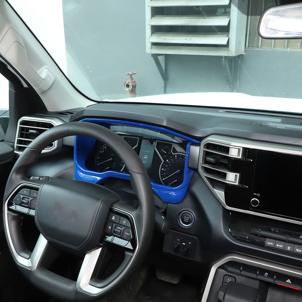 Matte Black Dashboard Instrument Frame Trim Cover For Toyota Tundra 2022-26 7