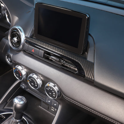 Real Carbon Fiber Center Console air outlet Trim Cover For Mazda MX-5 Miata 16+ 6