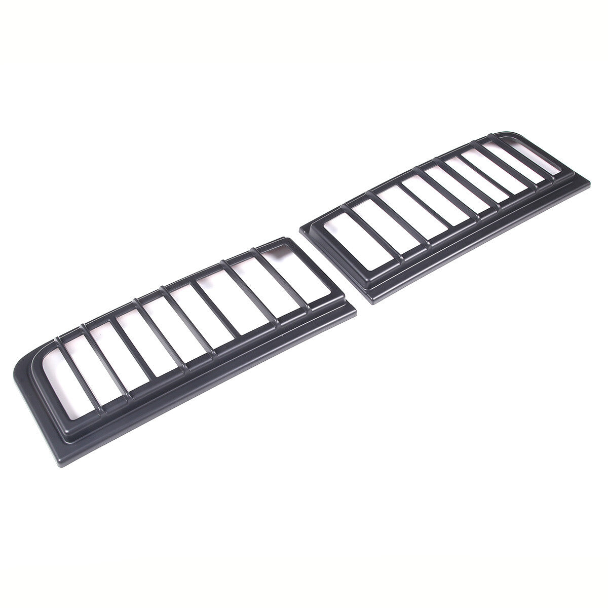 Matte Black Rear Tail Light Lamp Trim Cover Frame Fit For Hummer H2 2003-2009 12