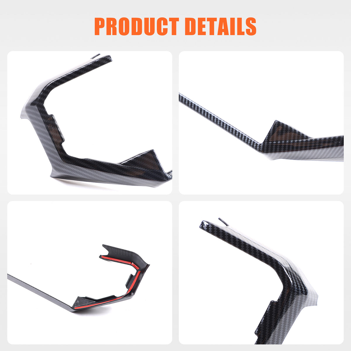 ABS Carbon Fiber Center Air Vent Panel Cover Trim For Toyota Tundra/Sequoia 23+ 7
