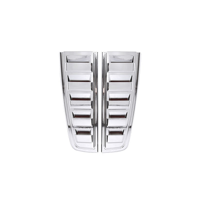 Silver Rear headlight Cover +Tail light vent cover Trim For Hummer H2 2003-2009 7