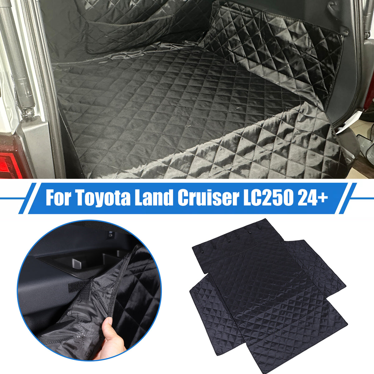 Dog Car Trunk Mat Hammock Pet Seat Cover For Toyota Land Cruiser Prado LC250 24+ 1