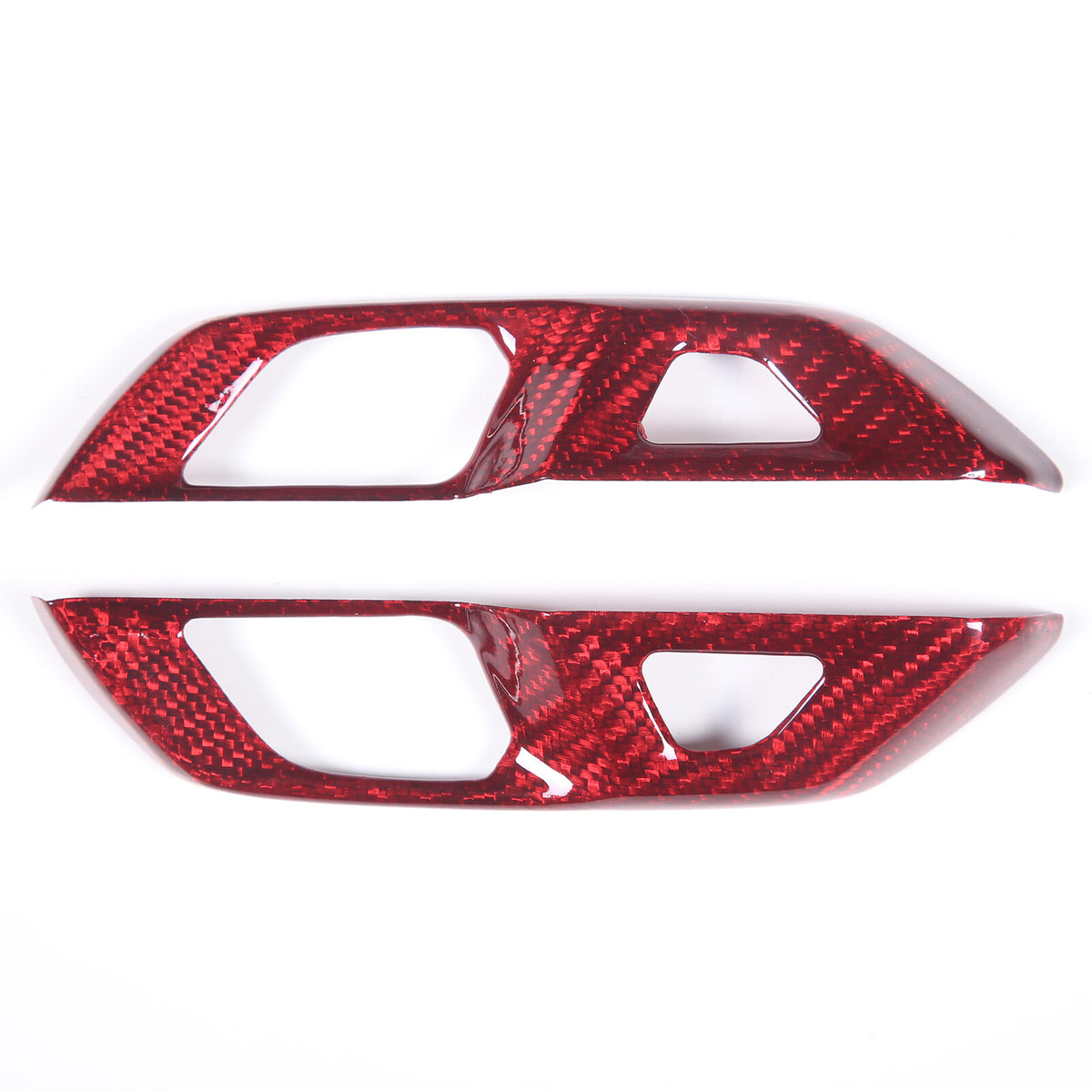 Red Real Carbon Fiber Full Interior Set Decor Trim Kit for Corvette C8 20-25 82