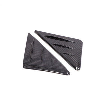 Carbon Fiber Door Triangle A Pillar Cover Trim For BMW 8 Series G14 15 16 19-22 6