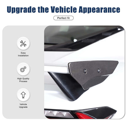 Real Carbon Fiber Replacement Rear Tail Trunk Lid Cover For Corvette C8 20+ US 13