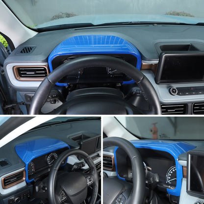 ABS Blue Center Dashboard Cover Trim for Ford Maverick 2022+ 14