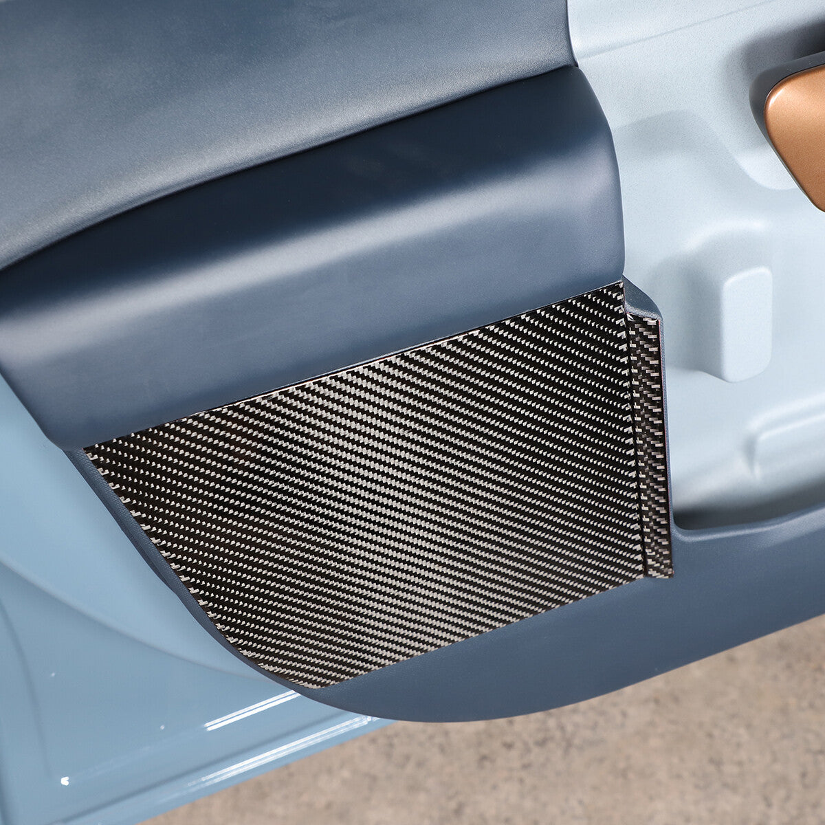 Soft Carbon Fiber Inner Door Anti-Kick Panel Cover Trim For Ford Maverick 2022+ 4