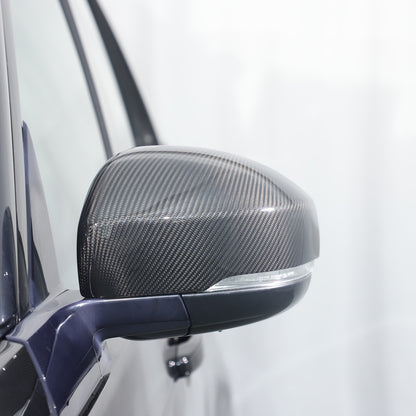 Real Carbon Fiber Outer Rearview Mirror Trim For LR5 Discovery 5 L462 2014-2021 17