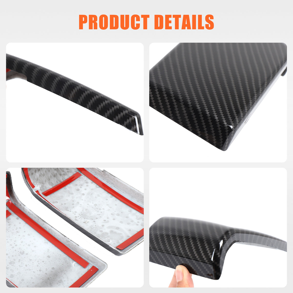 Carbon Fiber ABS Exterior Front Bumper Door Trim For Benz G-Class W465 2025+ 22