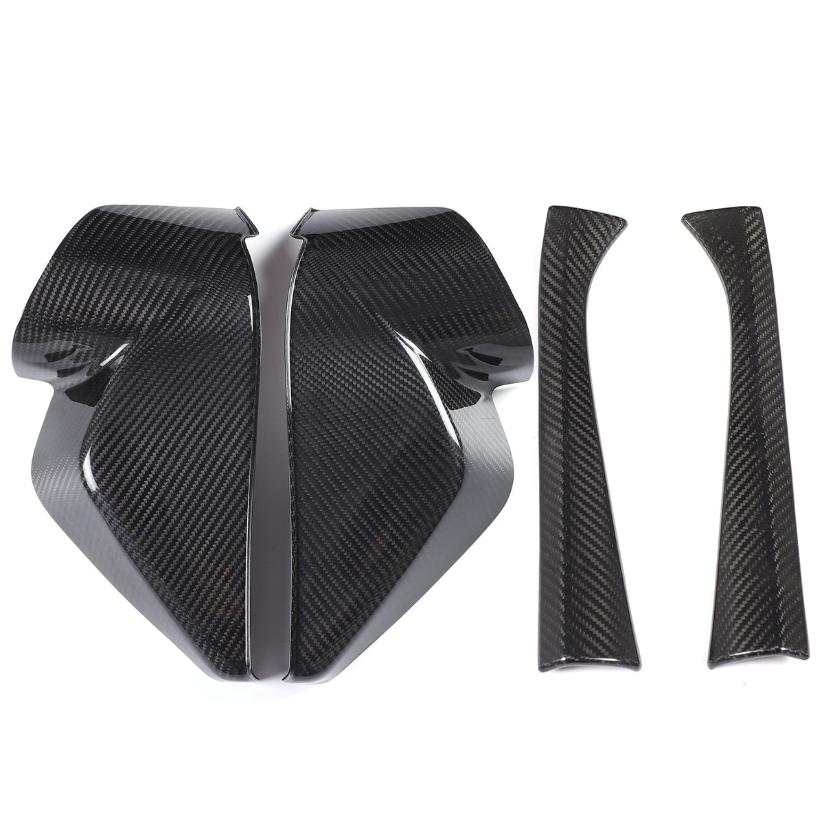 Real Carbon Fiber Door Inner Pillar Trim & Dashboard Side Trim For Corvette C8 2