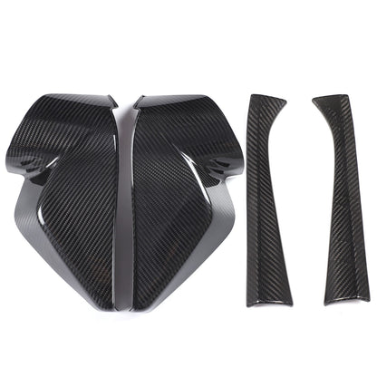 Real Carbon Fiber Door Inner Pillar Trim & Dashboard Side Trim For Corvette C8 2