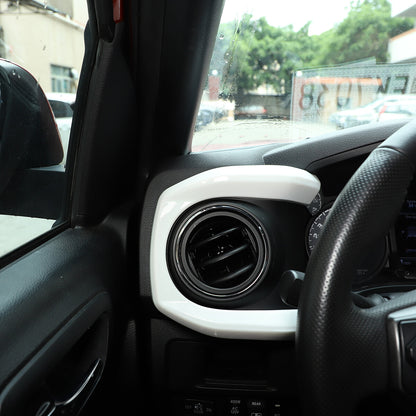 White ABS Dashboard Decoration U Shape Trim For Toyota Tacoma 2016-2023 10