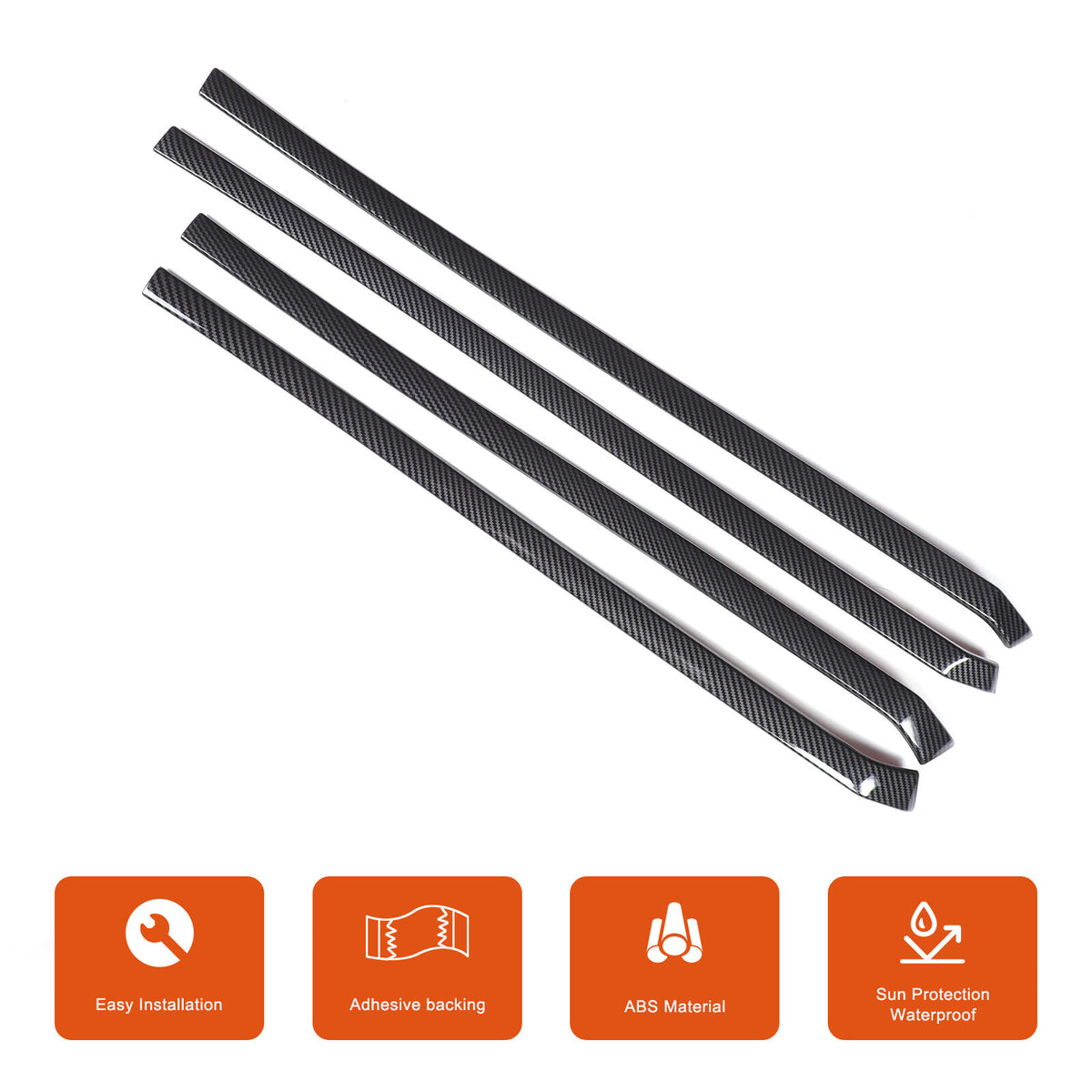 ABS Carbon Fiber Interior Full Set Panel Cover Trim Kit for Toyota Tacoma 24-26 - Styles 1-5 68