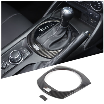 Carbon Fiber Console Full Set Interior Trim Kit For Mazda Miata MX5 MX-5 16-23 2