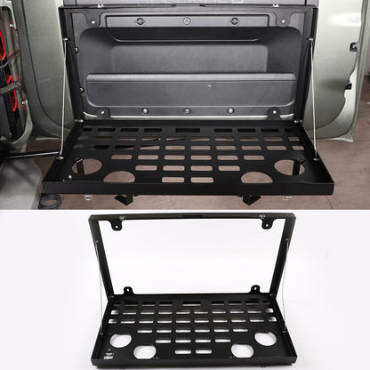 Rear Tailgate Foldable Table Molle Panel Cargo Shelf for LR Defender L663 20-25 2