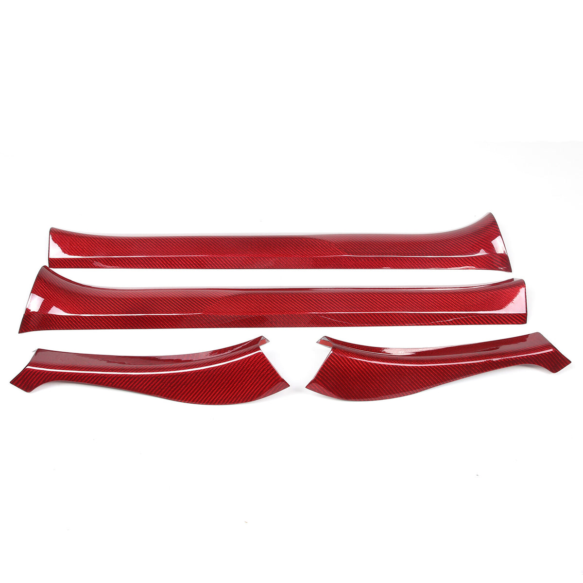 Red Real Carbon Fiber Full Interior Set Decor Trim Kit for Corvette C8 20-25 - Styles 21-25 16