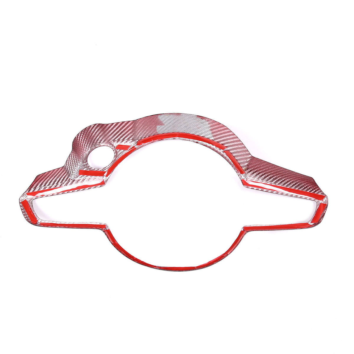Red Real Carbon Fiber Steering Wheel Cover Trim For Alfa Romeo Tonale 2022-2024 3