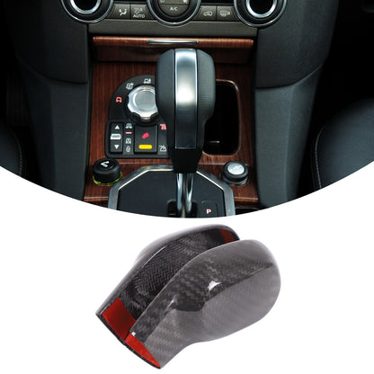Real Carbon Fiber Gear Shift Knob Trim Cover For LR Discovery 3 4 L319 2004-2012 11