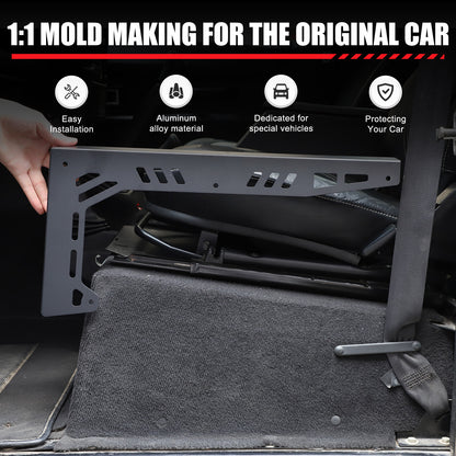 Black Seat Box Corner Carpet Mat Protector For Land Rover Defender L316 04-18 US 22