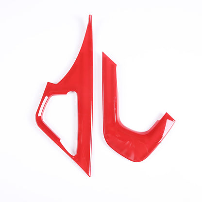 Sports Red ABS Interior Decoration Cover Trim Kit For Corvette C7 2014-19 - Styles 6-10 17