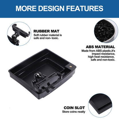 Dashboard Storage Box Organizer Phone Holder For Nissan Frontier 09-17 US 2