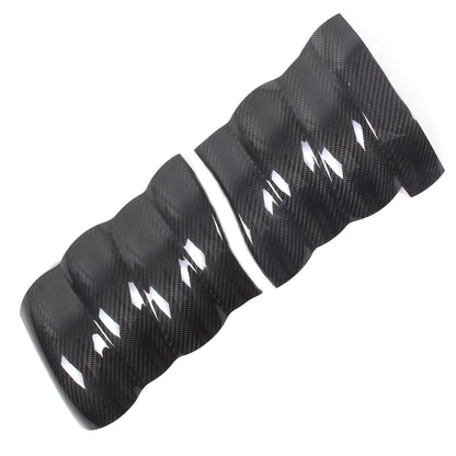 2Pcs Real Dry Carbon Fiber Intake Manifold Cover Engine For Corvette C6 2005-13 12