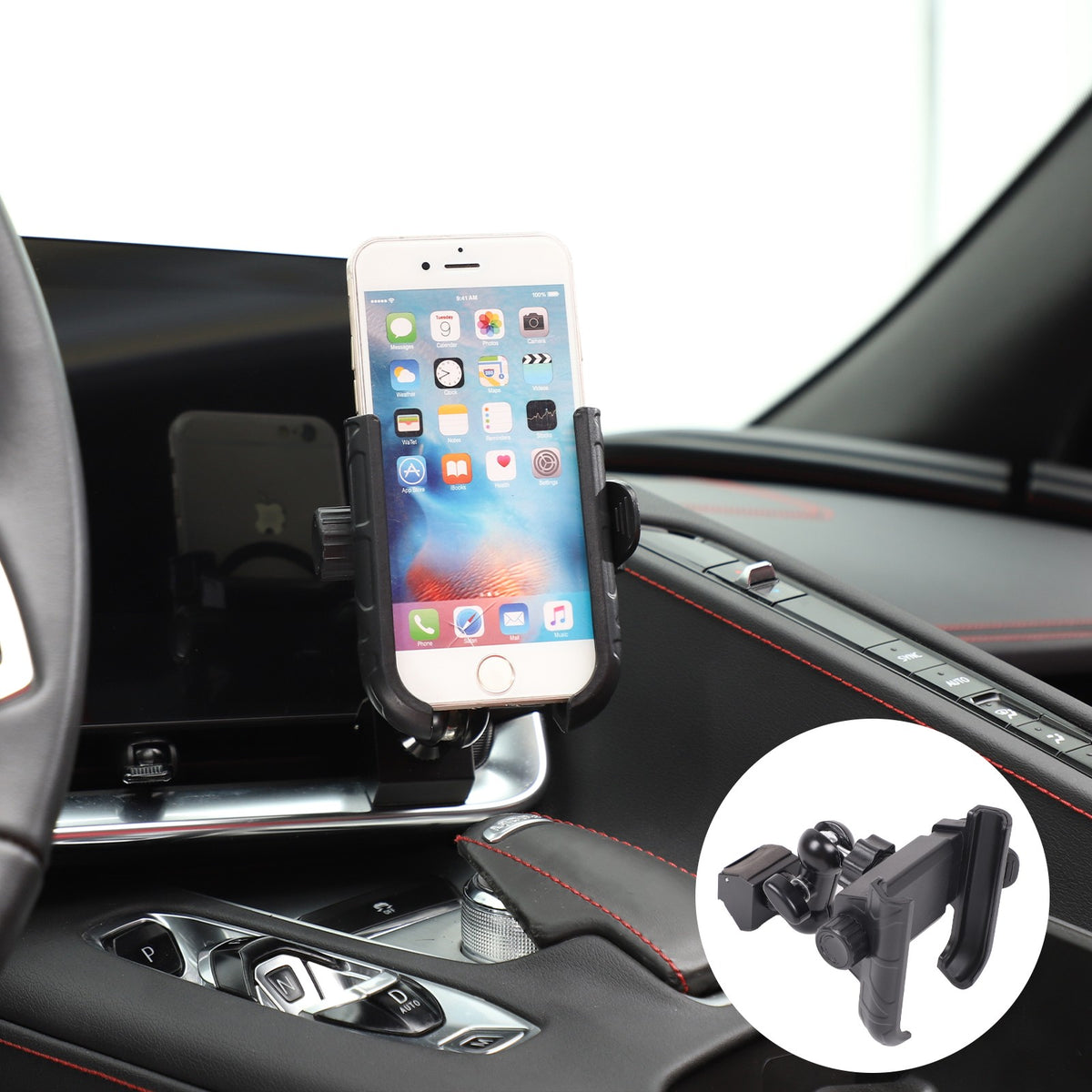 Inner Dashboard Air Vent Phone Holder Mount Bracket For Corvette C8 2020-2025 50