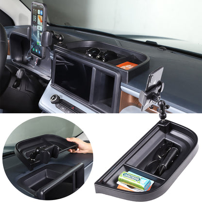 Dashboard Cell Phone Holder Mount with Storage Tray Box for Ford Maverick 2022+ 1
