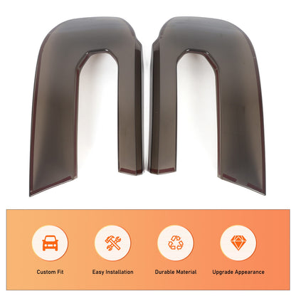 Transparent Gray Smoked Front Headlight Cover Trim For Ford Maverick 2022-2024 3