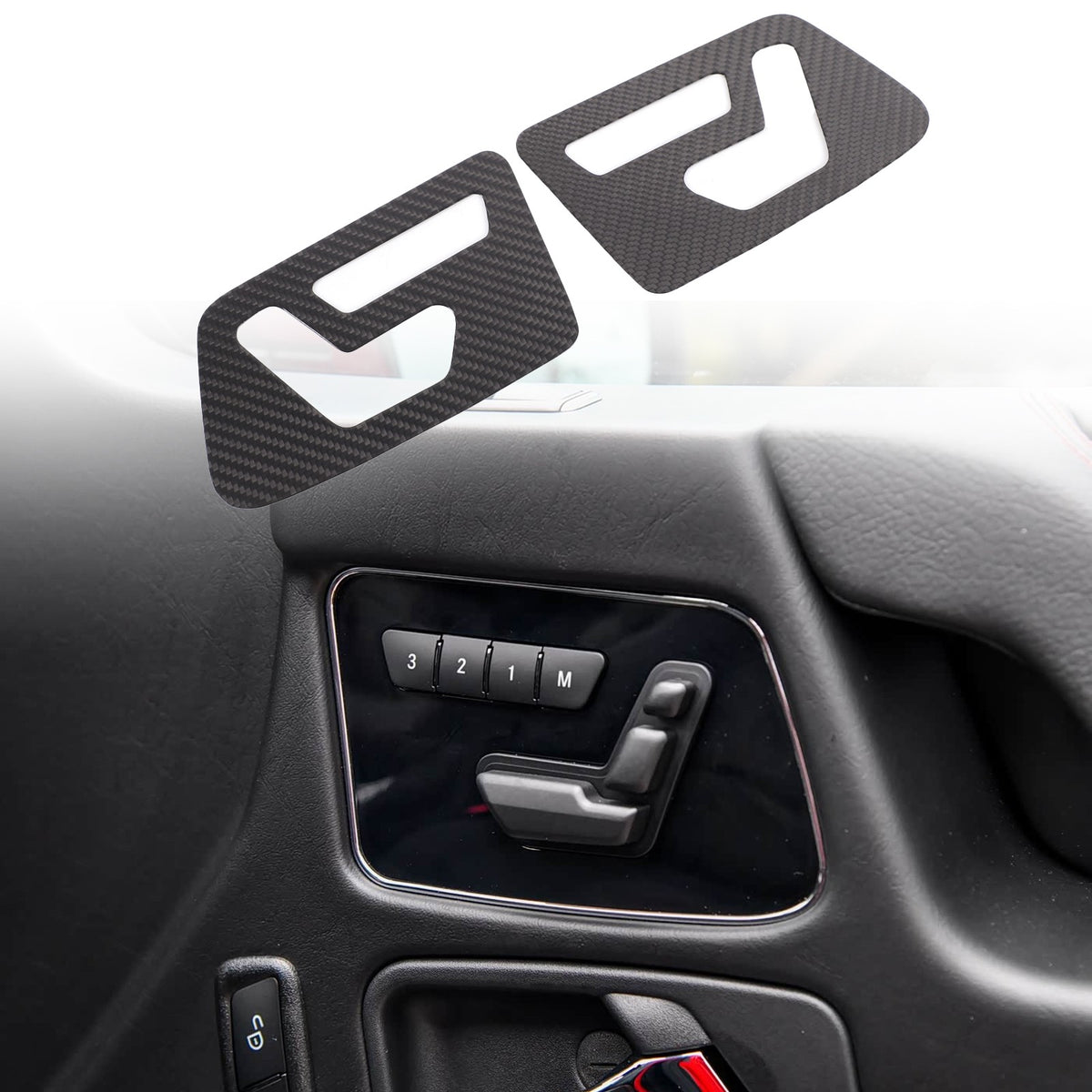 Real Carbon Fiber Seat Adjustment Switch Frame For Benz G-Class W463 2013-2018 12