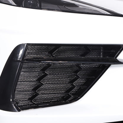 Front GRILL GUARD Side Vent Intake Mesh Grille Insert W/ Screws For Corvette C8 1