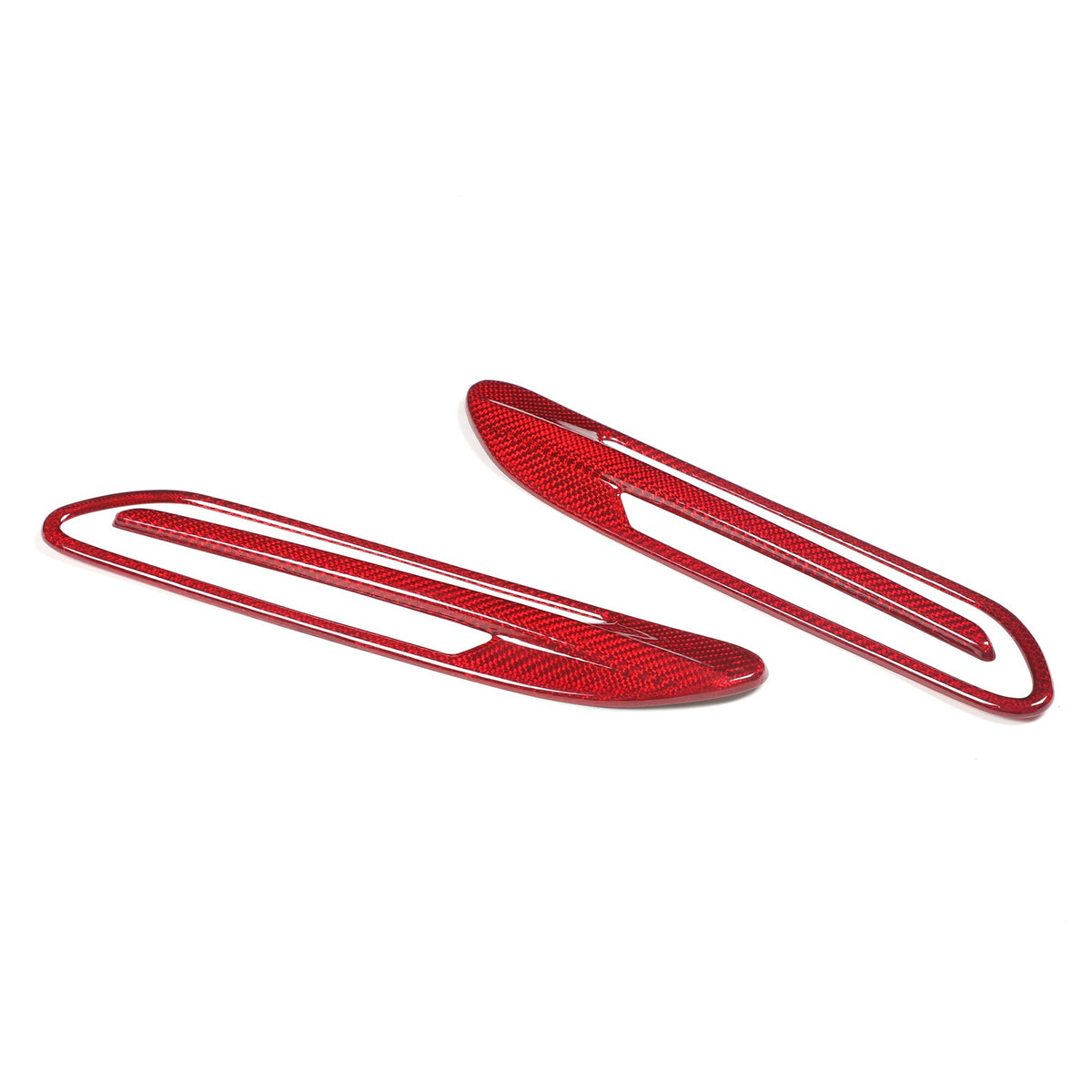 Red Real Carbon Fiber Side Fender Air Vent Trim For Benz AMG GT50/GT63 2019+ 8