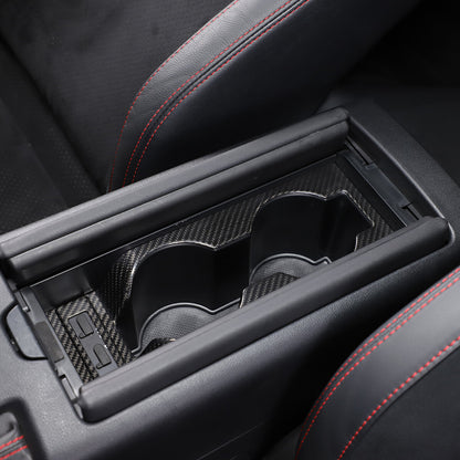 Real Carbon Gear Shift Cup Holder Cover Trim For Tayota GR86/Subaru BRZ 2022 US 2