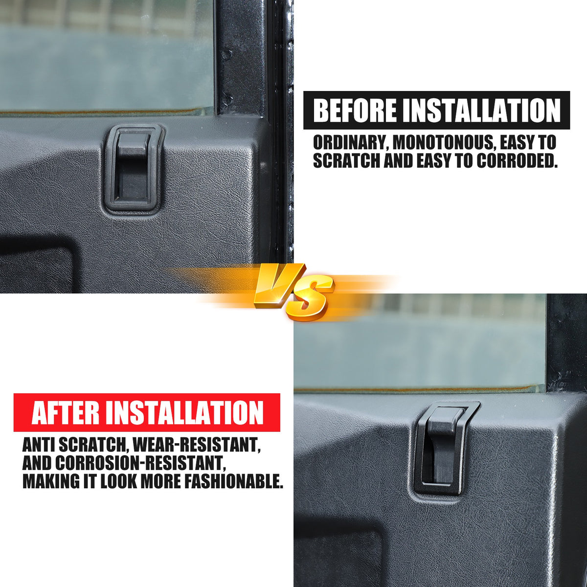 Aluminum Door Latch Outer Trim Cover For Land Rover Defender 90 L316 2004-2018 21