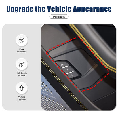 Real Carbon Fiber Rear Door Switch Cover Trim For Lamborghini Urus 2018-21 US 15